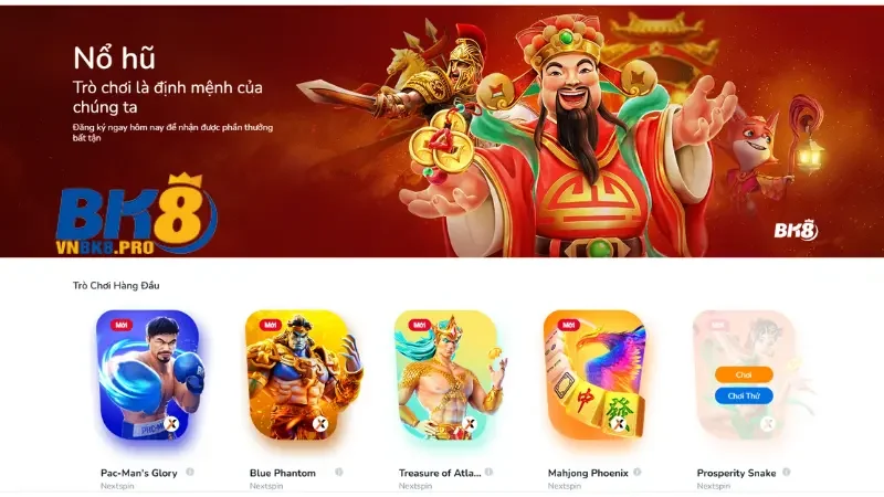 Nổ hũ bk8 - Jackpot Khủng Thưởng Lên Đến 5 Tỷ